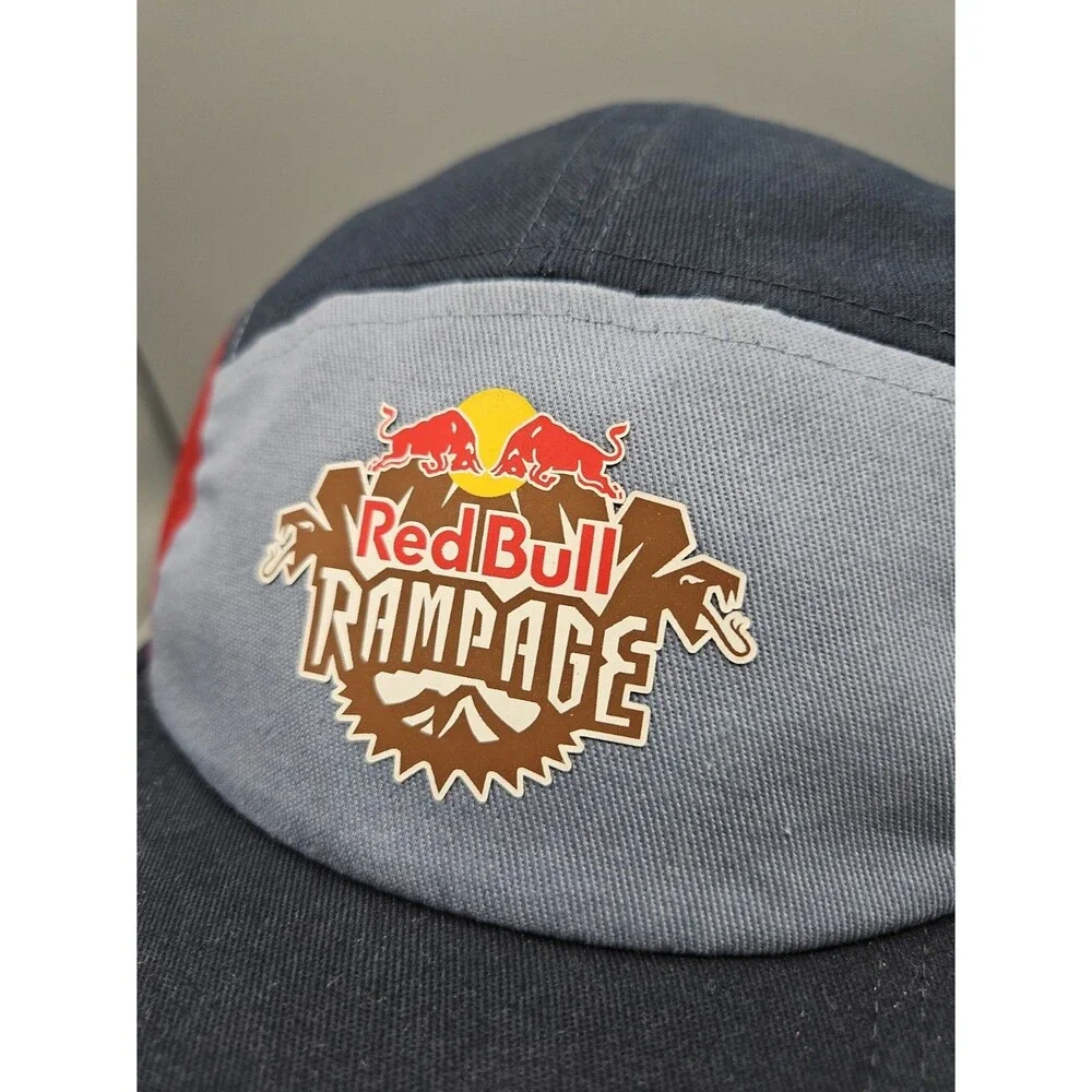 Red Bull Rampage 5 Panel Camper Cap Hat Max Checo Bike Outdoor OSFM Color Block